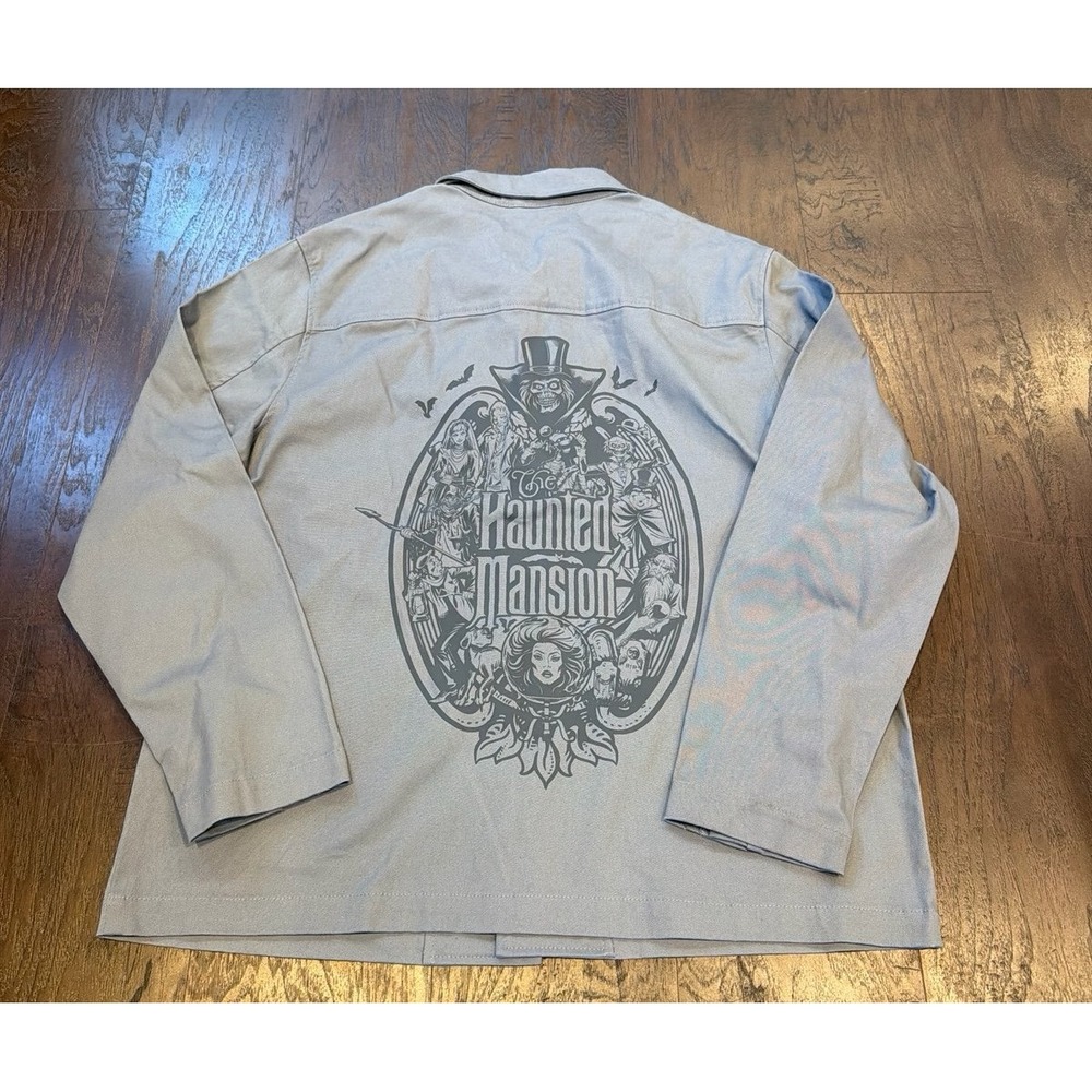 Disney Haunted Mansion‎ Shacket Jacket Gray Mens Large